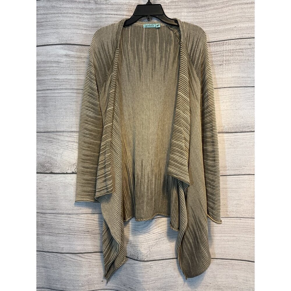 Goddis Ribbed Open Front Cardigan Sweater Size S/M